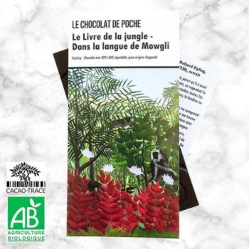 TABLETTE LIVRE DE POCHE CHOCOLAT NOIR 80% BIO PURE ORIGINE OUGANDA