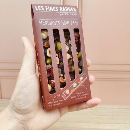 MENDIANTS FRUITS SECS CHOCOLAT NOIR FABRICATION TARNAISE