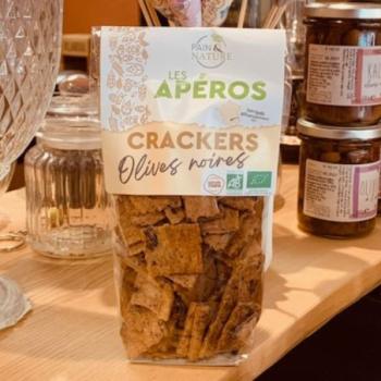 CRACKERS AUX OLIVES NOIRES BIO