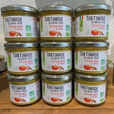 TARTINADE AU CHEVRE FRAIS POTIRON NOIX DE MUSCADE SO CHEVRE BIO