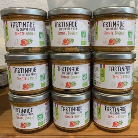 TARTINADE AU CHEVRE FRAIS TOMATE BASILIC SO CHEVRE BIO